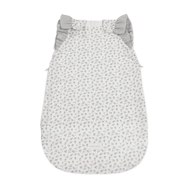 PASITO A PASITO SACCO NANNA ESTATE LITTLE BLOOM FIORI GRIGIO TOG 0,5