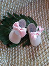 Scarpina in pelle ballerina rosa