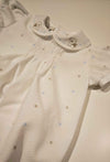 MARLù EK6123 PAGLIACCETTO PIQUET POIS BIANCO/NOCE CIELO