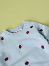 NAME IT TUTA AZZURRA CON COCCINELLE RICAMATE
